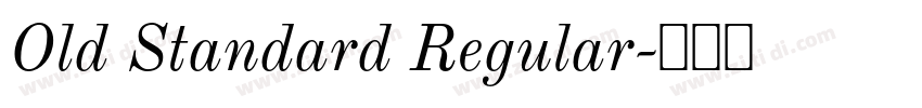 Old Standard Regular字体转换 Old Standard Regular字体转换